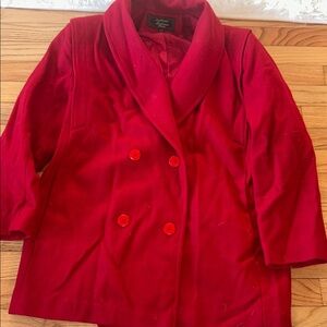Stephanie Mathews Red Coat 10 petite